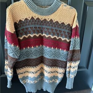 Men's Multicolor Patterned Sweater